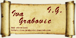Iva Grabović vizit kartica